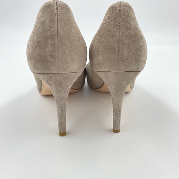 MM Lafleur Vanessa Pump EU 38 US 7.5/8 Suede Leather Heels Pointed Toe - Picture 7 of 11